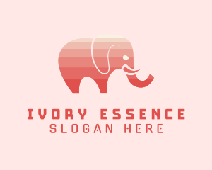 Modern Pink Elephant logo