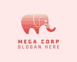 Modern Pink Elephant logo