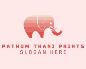 Modern Pink Elephant logo