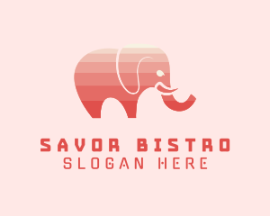 Modern Pink Elephant logo