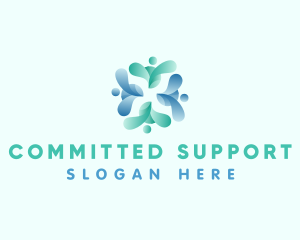 Community People Support logo design