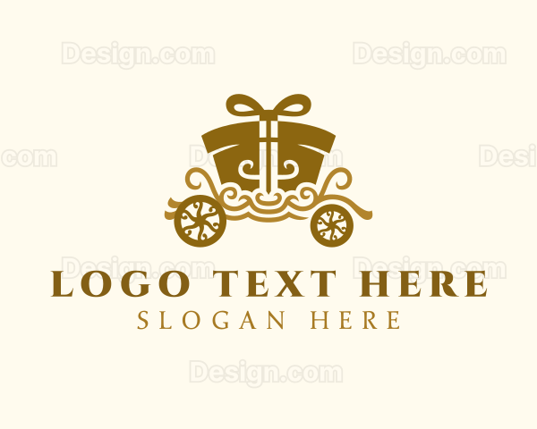 Gift Present Carriage Logo