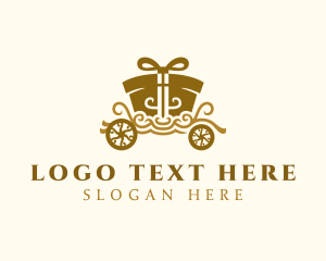 Gift Present Carriage Logo