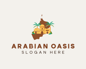 Oman Country Map logo