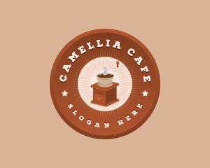 Coffee Grinder Cafe logo design