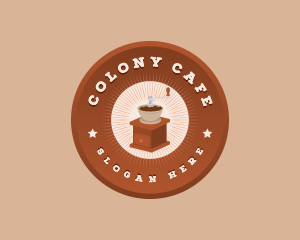 Coffee Grinder Cafe logo design