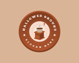 Coffee Grinder Cafe logo design