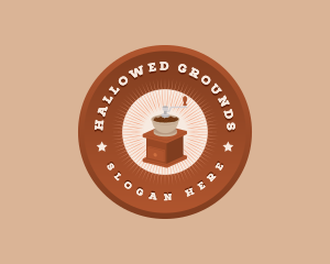 Coffee Grinder Cafe logo design