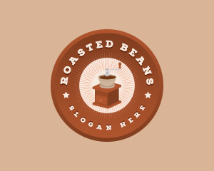 Coffee Grinder Cafe logo design