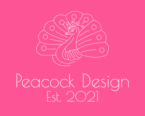Dazzling Peacock Tail logo