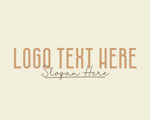 Handwritten Fashion Beauty logo