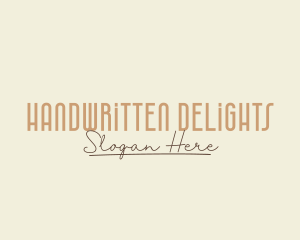 Handwritten Fashion Beauty logo design