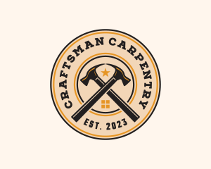 Hammer Roof Carpentry logo design