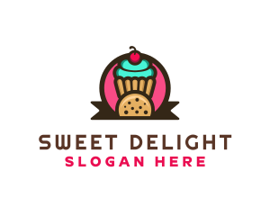 Cupcake Cookie Treats logo design