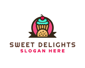 Cupcake Cookie Treats logo design