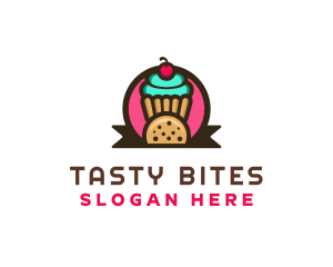 Cupcake Cookie Treats logo design
