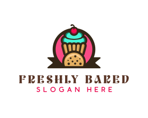 Cupcake Cookie Treats logo design