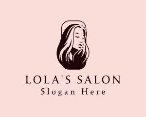 Woman Hairdresser Salon logo design