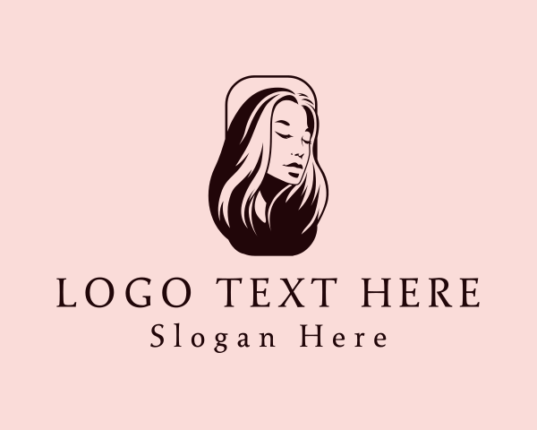 Woman Hairdresser Salon logo