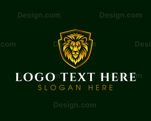 Luxury Lion Crest Logo