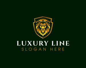 Luxury Lion Crest logo design