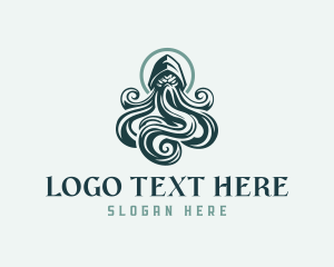 Kraken Mythological Monster logo