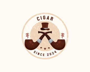 Tobacco Smoking Pipe logo design