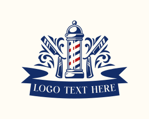 Barber Hairstylist Razor logo