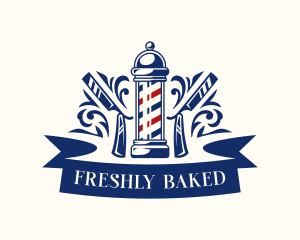 Barber Hairstylist Razor Logo