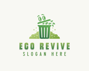 Eco Garbage Bin logo design