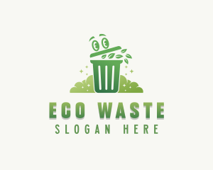 Eco Garbage Bin logo design