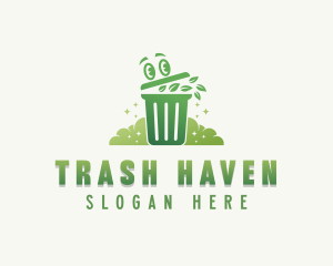 Eco Garbage Bin logo design