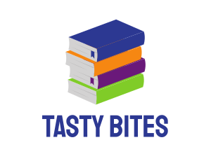 Colorful Library Books Logo