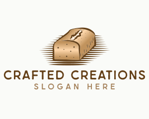 Loaf Bread Dessert logo design