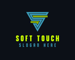 Digital Tech Letter S  logo design