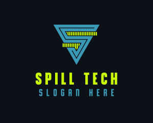 Digital Tech Letter S  logo design