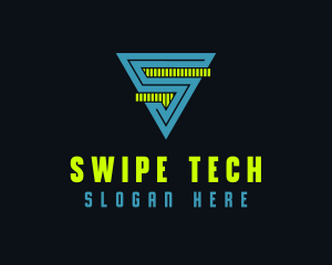 Digital Tech Letter S  logo design