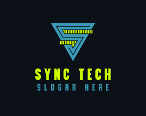 Digital Tech Letter S  logo design