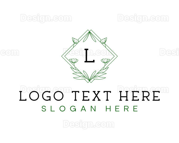 Diamond Decorative Floral Logo