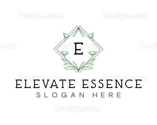Diamond Decorative Floral Logo