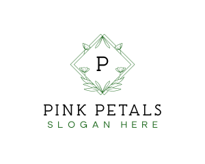 Diamond Decorative Floral  logo design