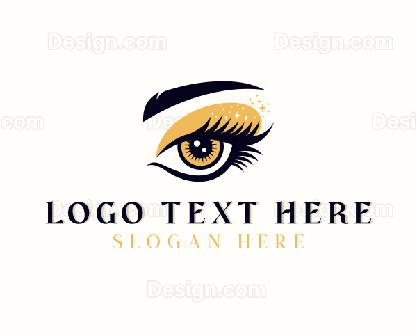 Makeup Artist Eyelashes Beautician Logo