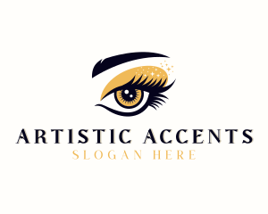 Makeup Artist Eyelashes Beautician  logo design