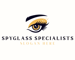 Makeup Artist Eyelashes Beautician  logo design