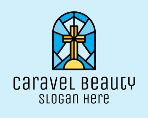 Church Cross Mosaic logo design