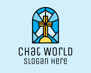 Church Cross Mosaic logo design