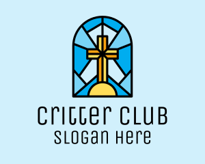 Church Cross Mosaic logo design