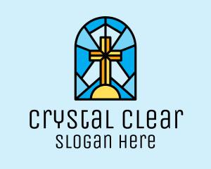 Church Cross Mosaic logo design