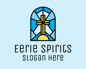 Church Cross Mosaic logo design