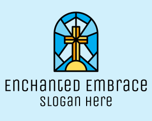 Church Cross Mosaic logo design